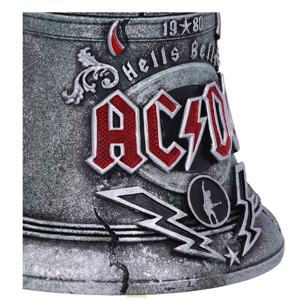 Campana decorativa AC/DC Hells Bells con acabado en piedra.
