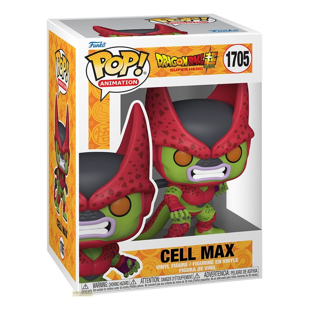 Figura de vinilo Funko Pop Animation 1705 Dragon Ball Super Hero Cell Max en caja.