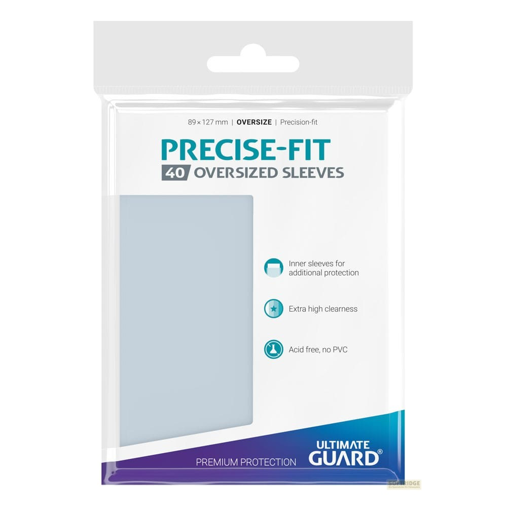 Paquet de 40 protège-cartes surdimensionnés Ultimate Guard, sans acide ni PVC.