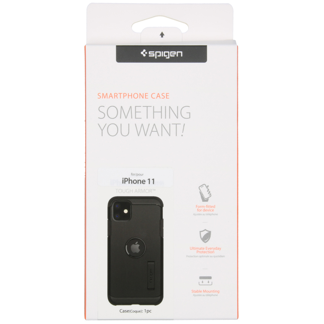 Etui na telefon komórkowy SPIGEN Tough Armor Czarny