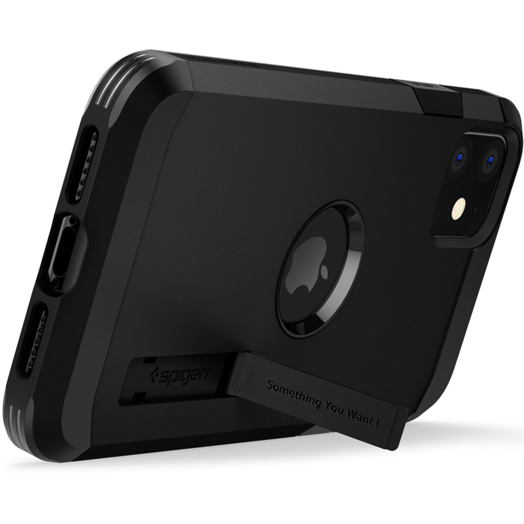 Etui na telefon komórkowy SPIGEN Tough Armor Czarny
