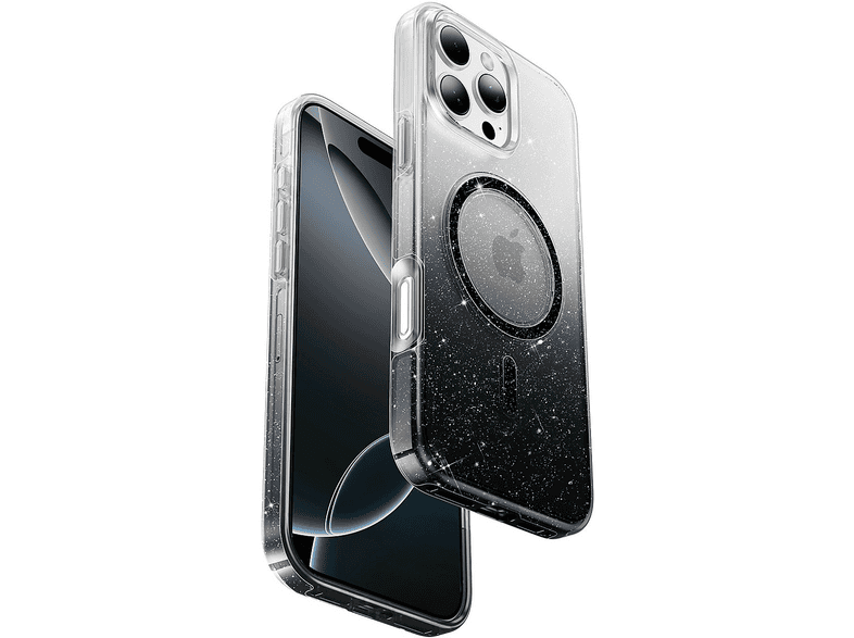 KEEPHONE iPhone 16 Pro Max Uyumlu Lillian Simli Magsafe Telefon Kılıfı Siyah