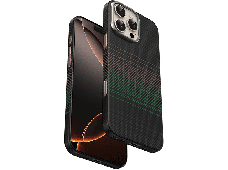 KEEPHONE iPhone 16 Pro Max Uyumlu Kevlar Seanova Magsafe Telefon Kılıfı Şafak