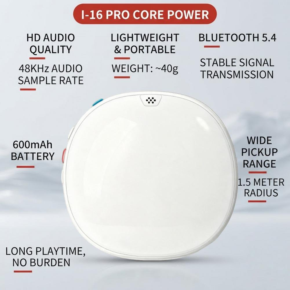 Werbebild für das I-16 Pro Core Power Gerät mit Funktionsangaben.