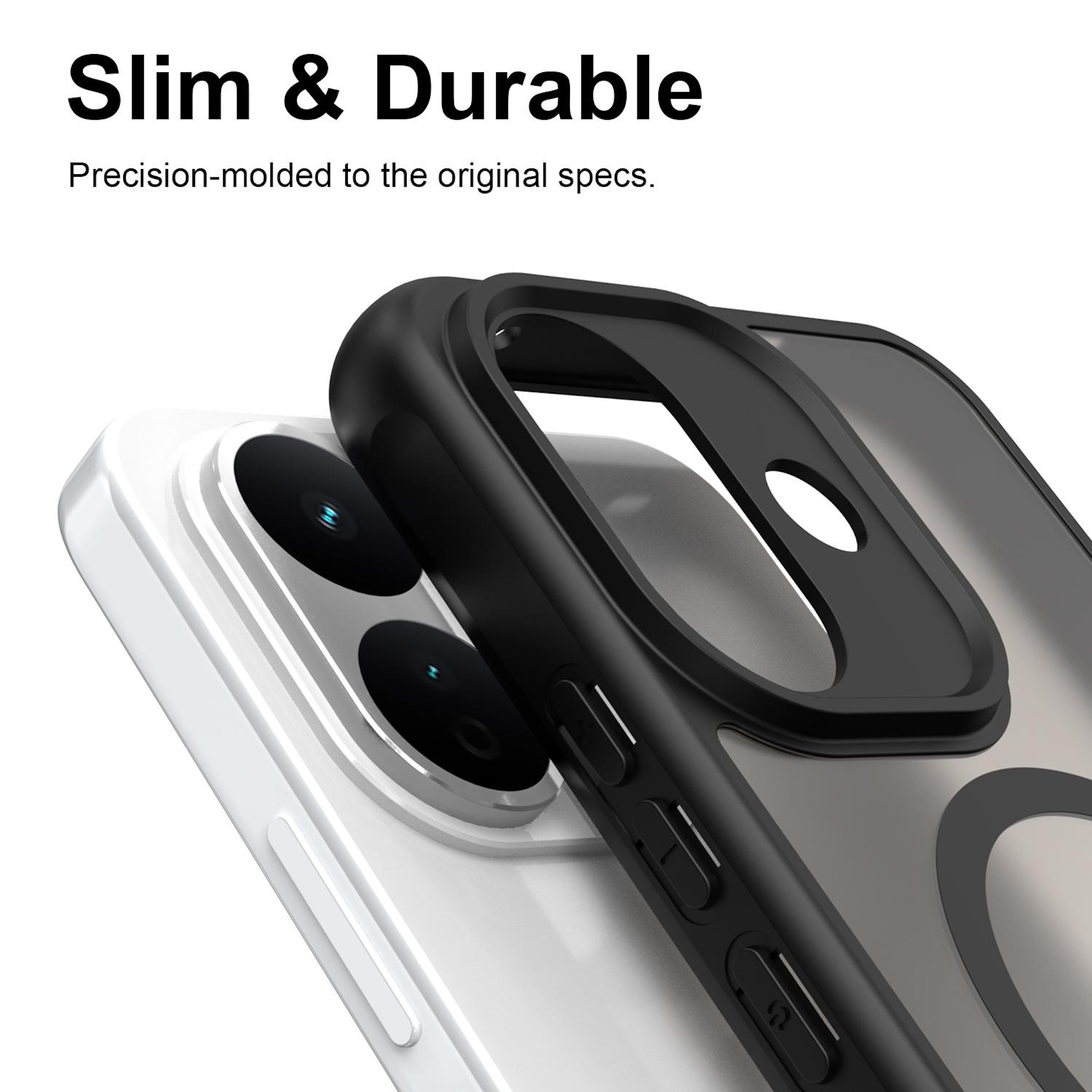 Schlanke, haltbare Schutzhülle für ein Smartphone mit Präzisionsform.