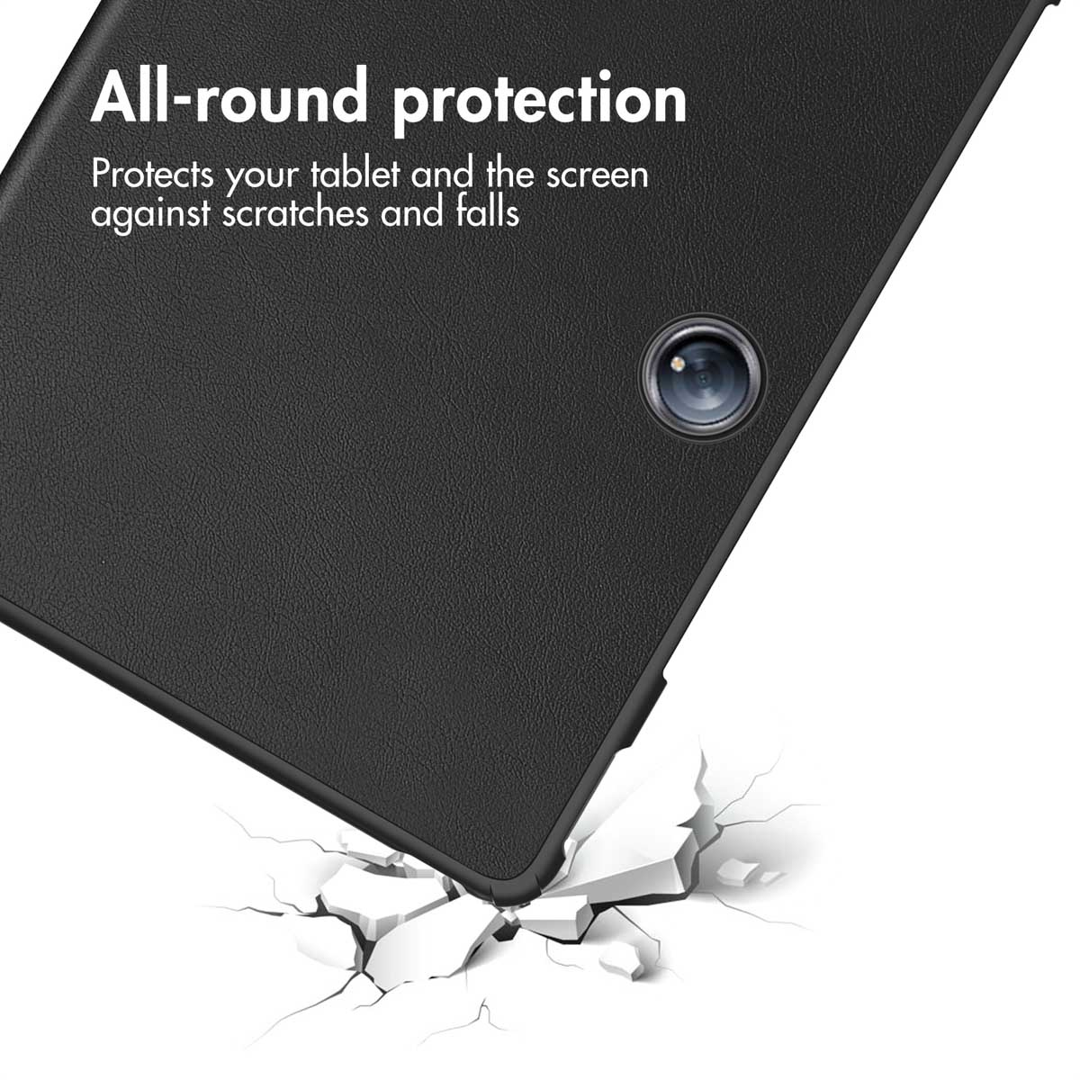 Etui de protection noir avec texte Allround protection.