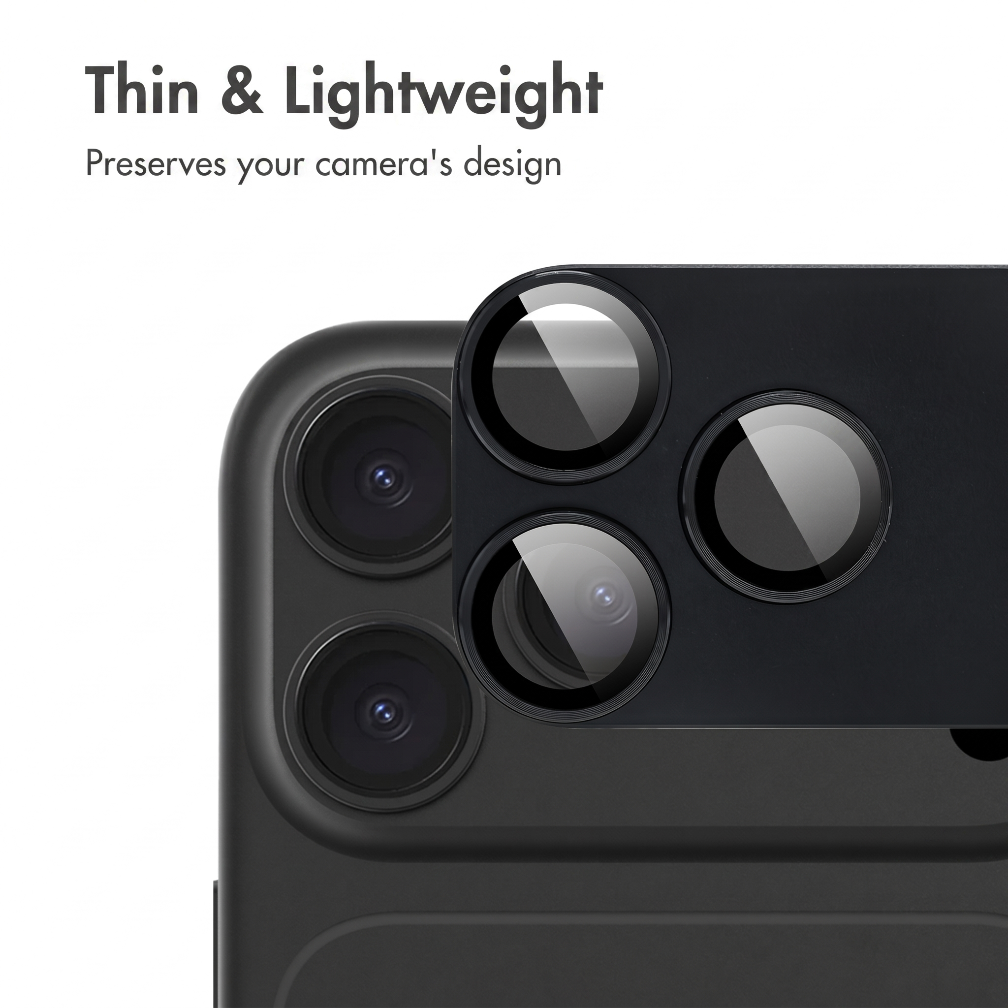 Protezione per fotocamera sottile e leggera per smartphone.