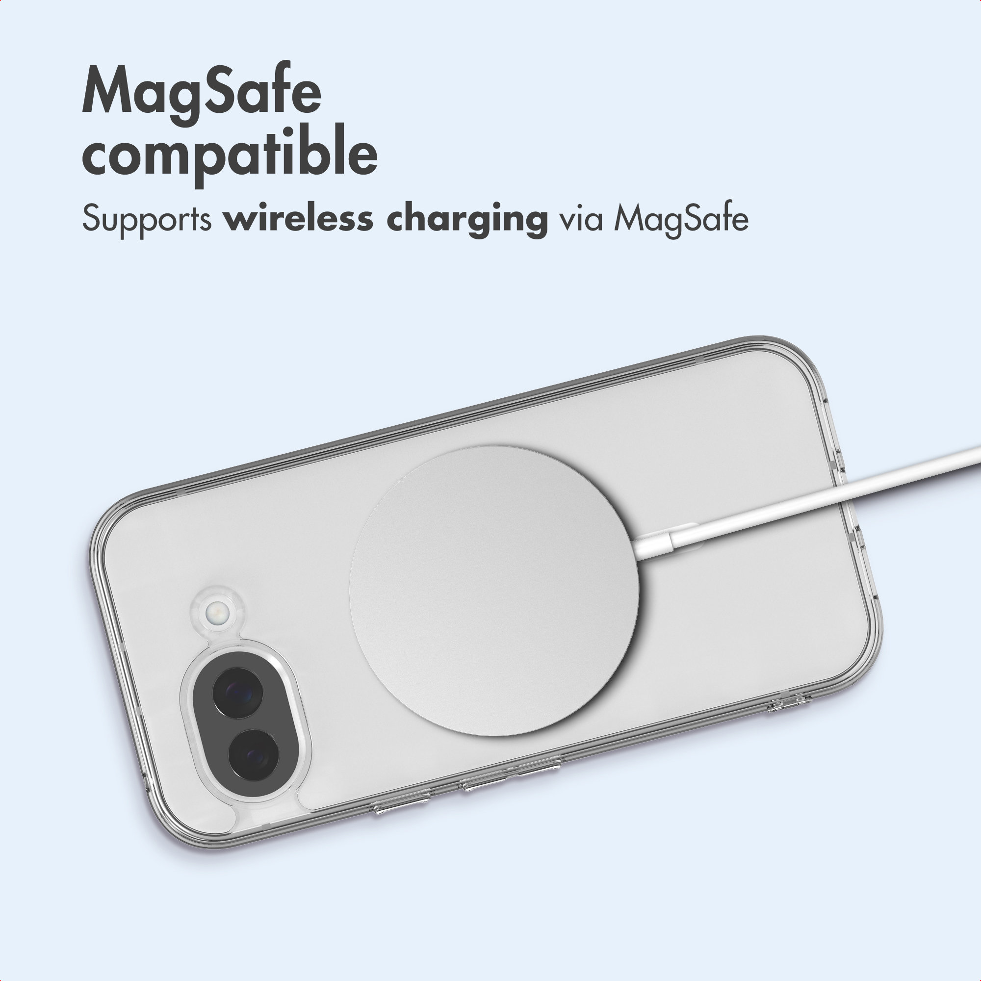 Funda de teléfono compatible con MagSafe y carga inalambrica.