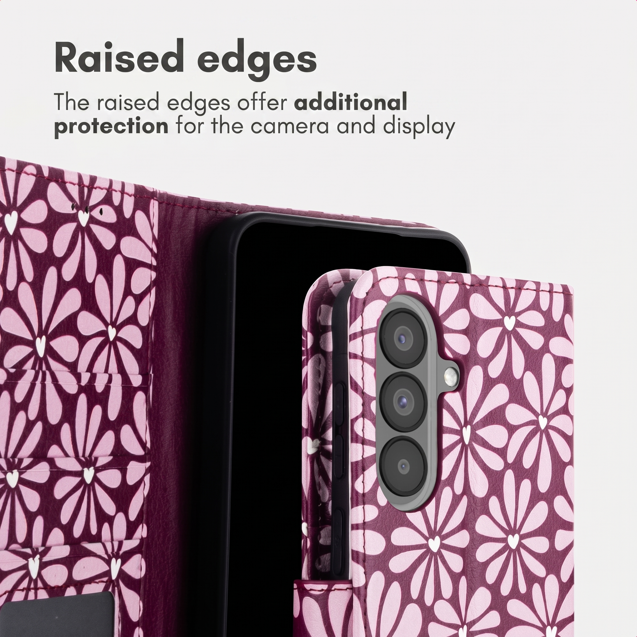 IMOSHION Design Bookcase smartphone, Bookcover, Samsung, Samsung Galaxy A57 (5G), Bunt