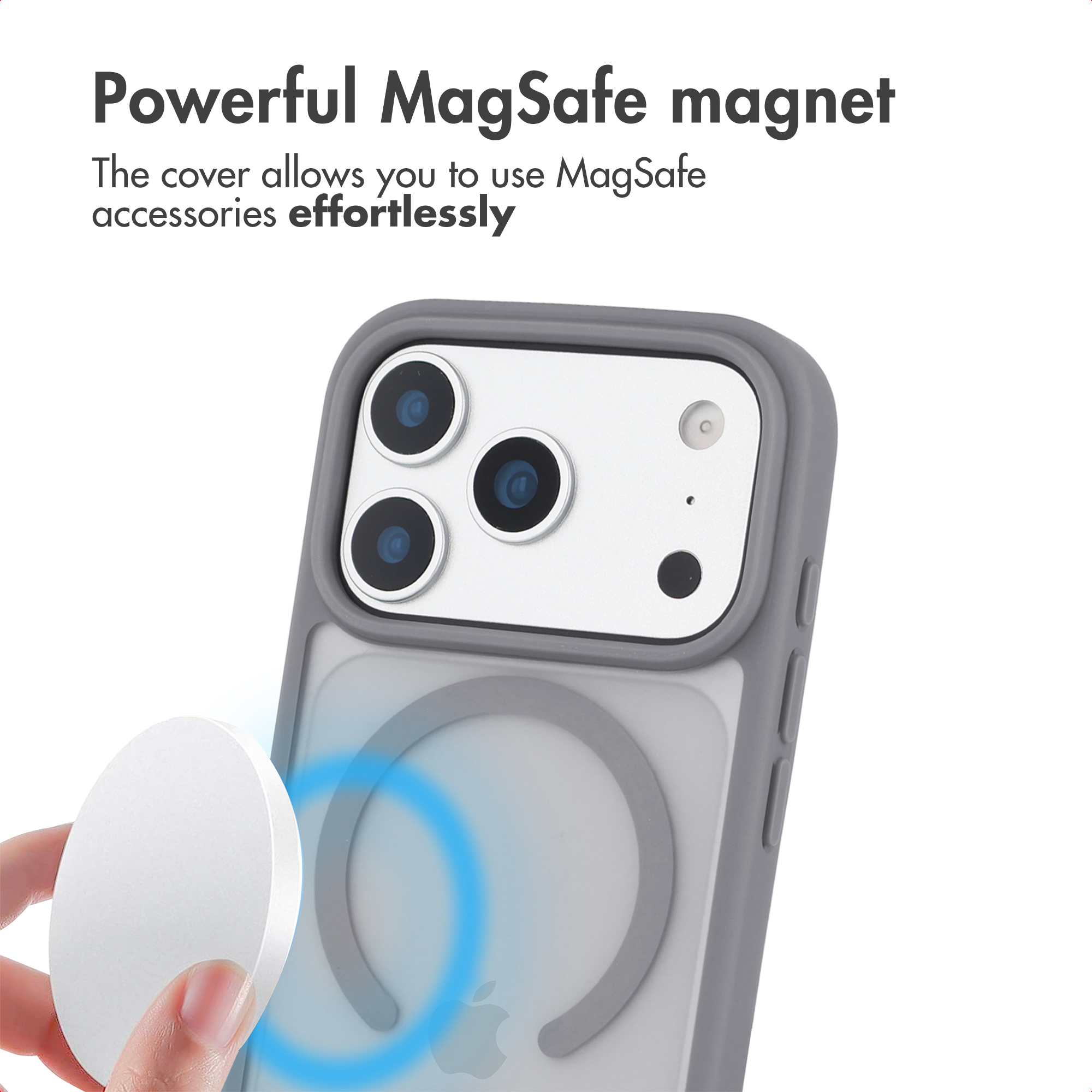 Phone case with powerful MagSafe magnet and seamless accessory compatibility.
