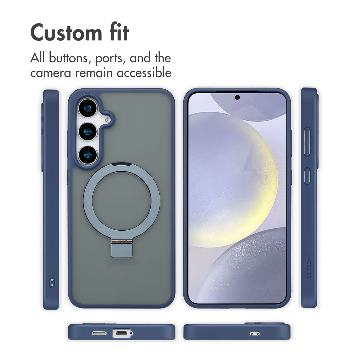 ACCEZZ Protettiva SH00081223 Custodia per Samsung Galaxy S24 Plus, Blu