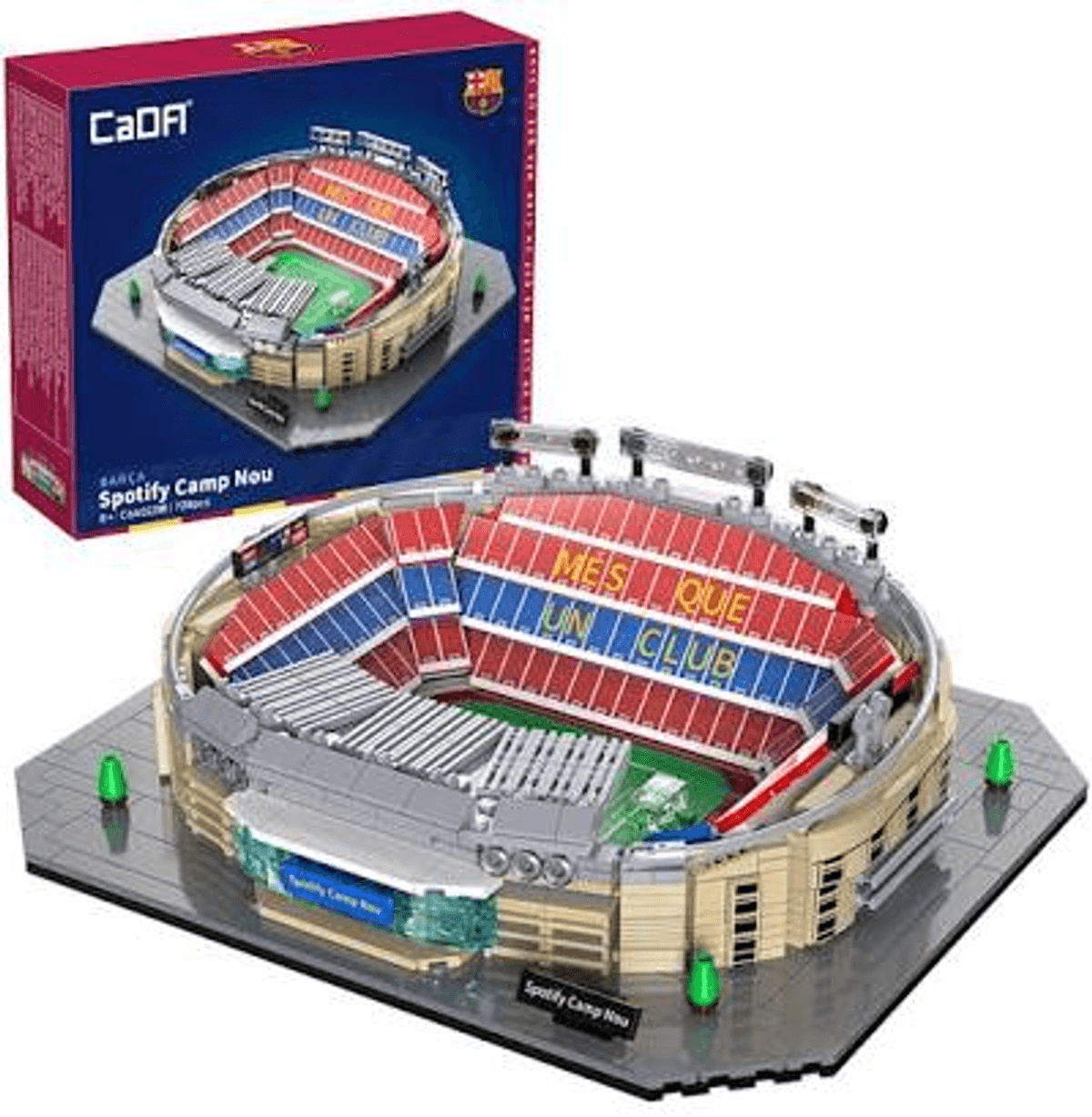 Juego de construcción - CaDA FC Barcelona Spotify Camp Nou, edad recomendada: 8 año(s), 728 piezas