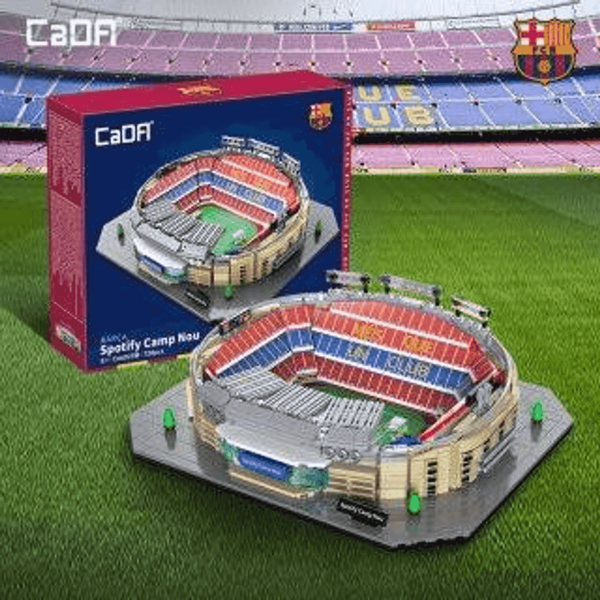 Juego de construcción - CaDA FC Barcelona Spotify Camp Nou, edad recomendada: 8 año(s), 728 piezas