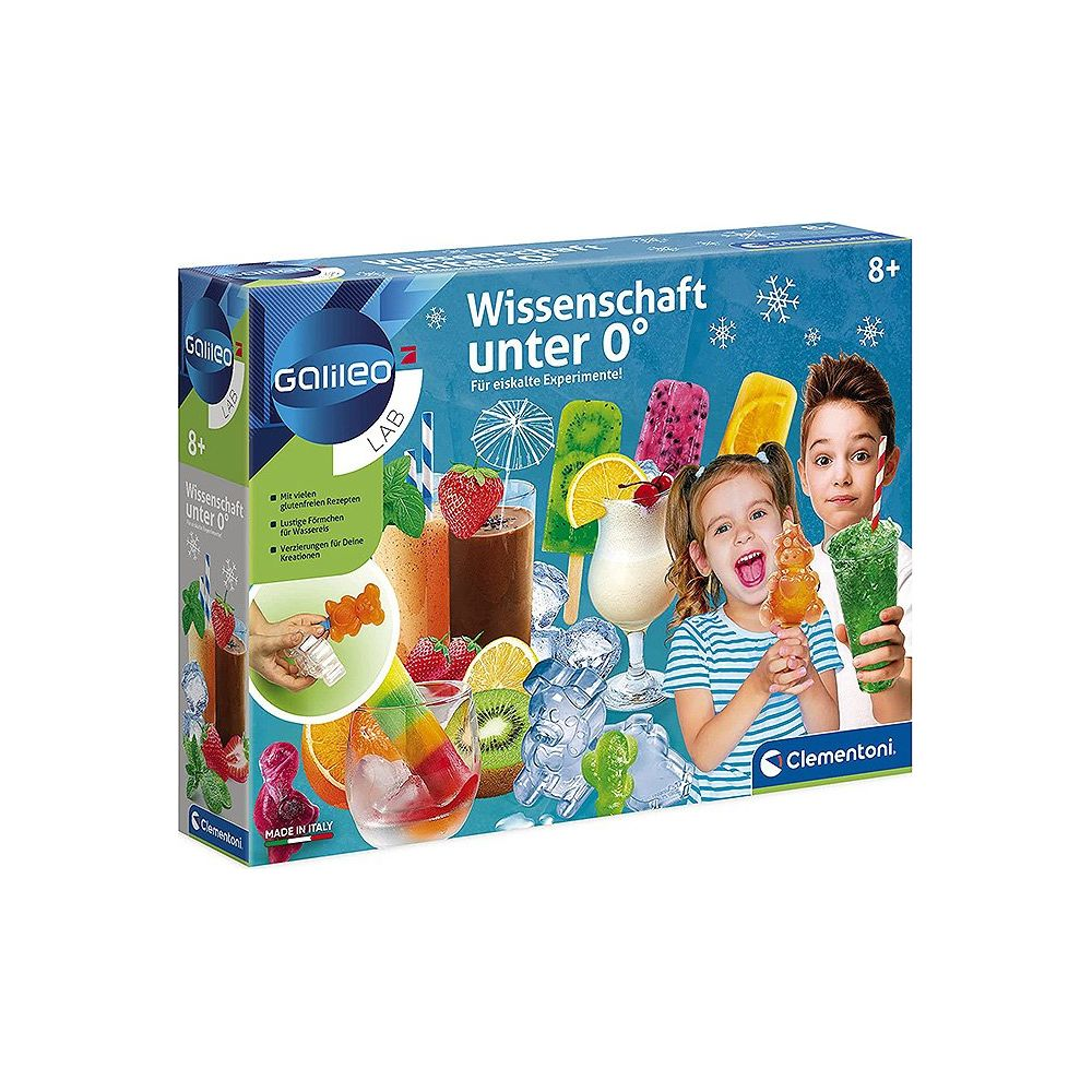 Produktverpackung eines Galileo Lab Wissenschafts-Sets für Kinder ab 8 Jahren zum Thema Eisexperimente.