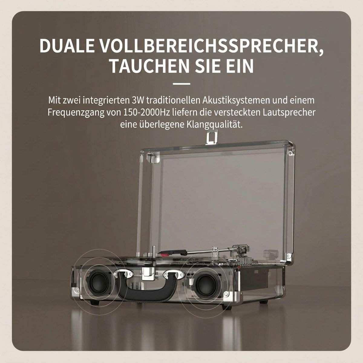 YEMASTER Retro Bluetooth USB/SD & Saphirnadel Bluetooth Plattenspieler ...