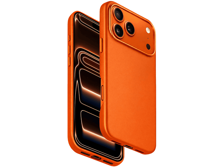 HDD Apple iPhone 17 Pro Uyumlu HBC-242 Dividing Magsafe Kapak Telefon Kılıfı Turuncu