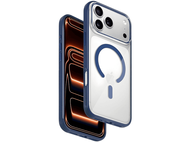HDD Apple iPhone 17 Pro Uyumlu HBC-421 Lya Magsafe Kapak Telefon Kılıfı Mavi