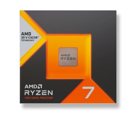 Scatola del processore AMD Ryzen 7 serie 7000 con tecnologia 3D V-Cache.