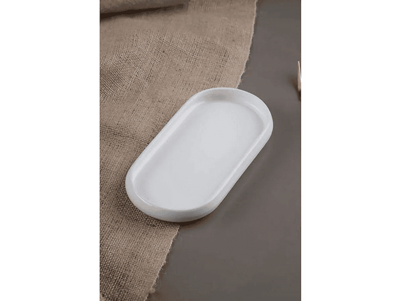 ACAR SCT-21-0233 Bianco Perla 6 Adet Porselen Oval 22.8X10.5 cm Kayık Tabak