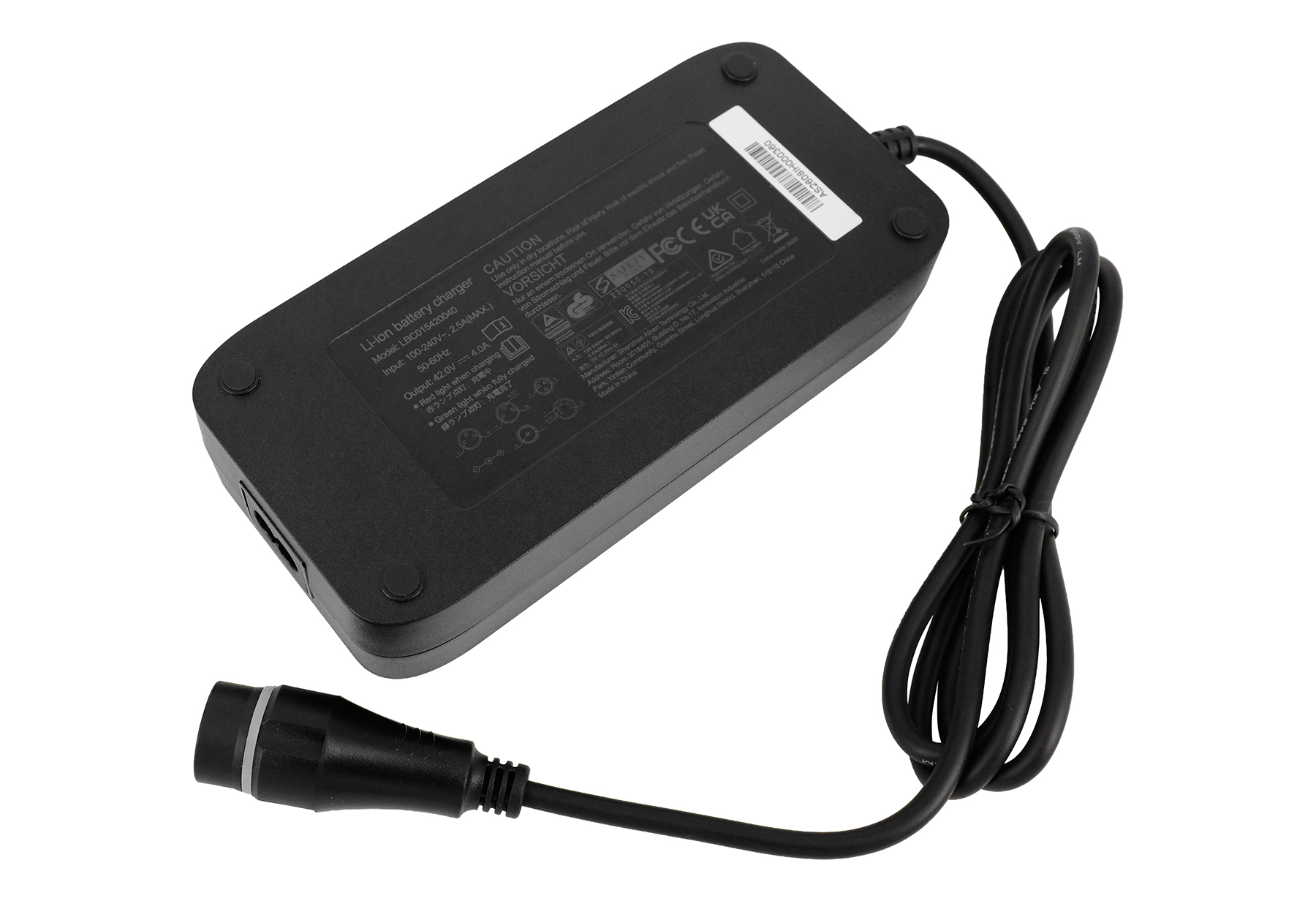 CARICABATTERIE POWERSMART per Lapierre Overvolt HT 5.5 500WH batteria Nero