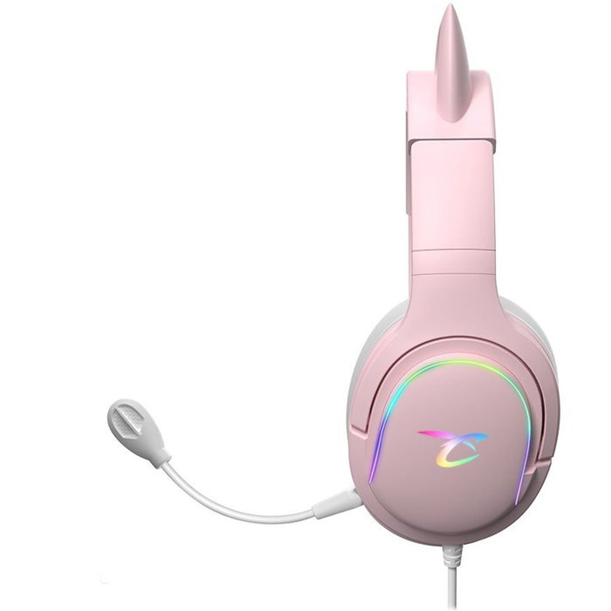 SUBSONIC Spectra LED CUFFIE GAMING, Rosa, Bianco