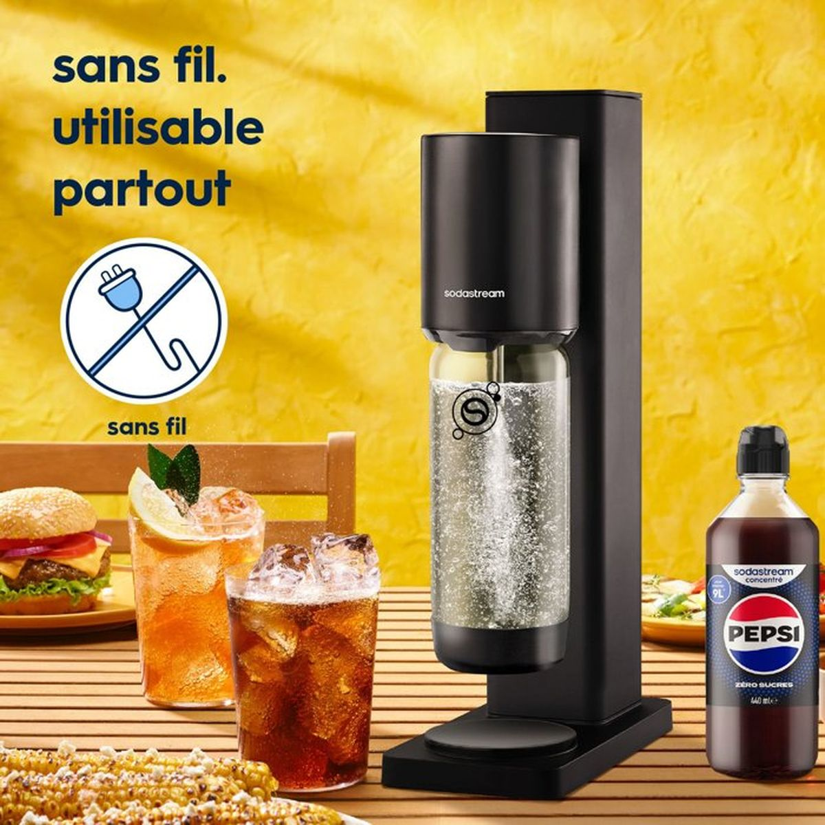 SODASTREAM Fresh Wassersprudler Schwarz