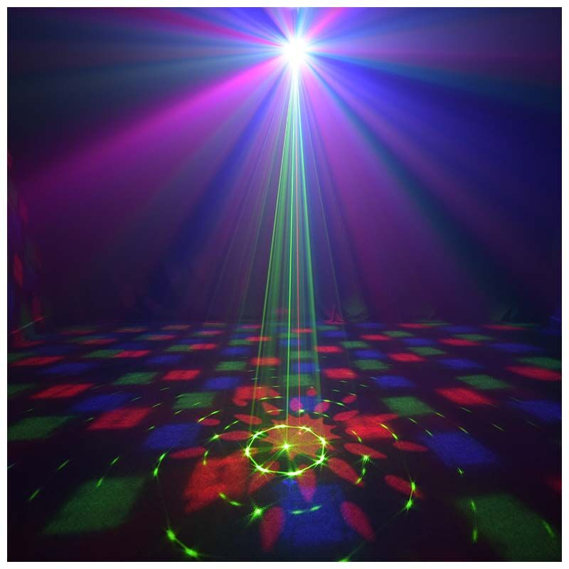 LIGHT4ME Party Light 3 LED-Lichteffekt, Schwarz