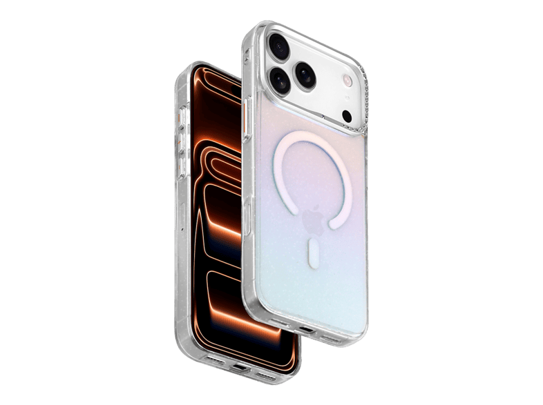 HDD Apple iPhone 17 Pro Max Uyumlu HBC-411 Cradle Magsafe Kapak Telefon Kılıfı Rainbow