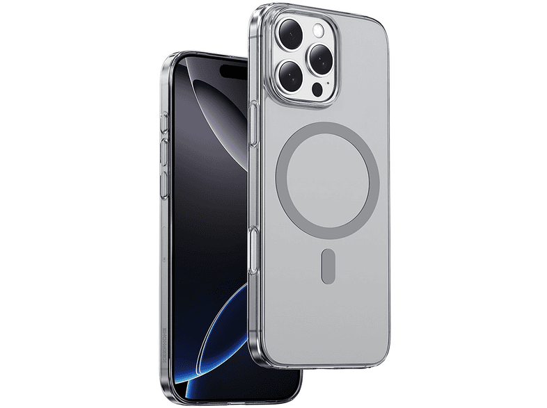 KEEPHONE iPhone 16 Pro Max Uyumlu X-Crystal Slim Magsafe Telefon Kılıfı Natural Gri