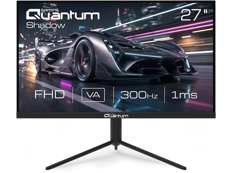 QUANTUM GAMING Shadow MG27B-A VA 300 Hz Dahili Hoparlör Flat Yükseklik Ayarlı 27 inç Full-HD 1 ms Flat 19M