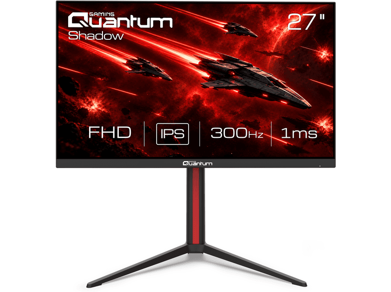 QUANTUM GAMING Shadow MG27B-B 300 Hz Pivot Kulaklık Tutacaklı IPS 27 inç Full-HD 1 ms Flat 19M