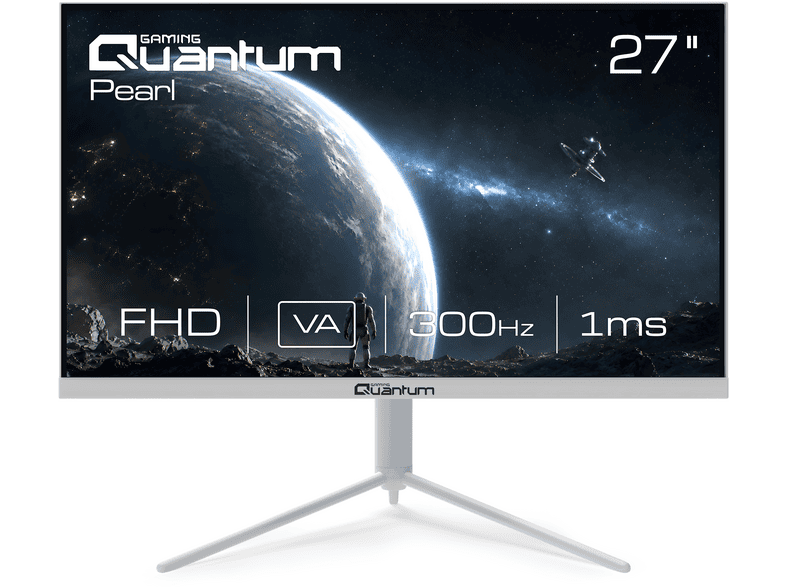 QUANTUM GAMING Pearl MG27W-A VA 300 Hz Dahili Hoparlör Flat Yükseklik Ayarlı 27 inç Full-HD 1 ms Flat 19M