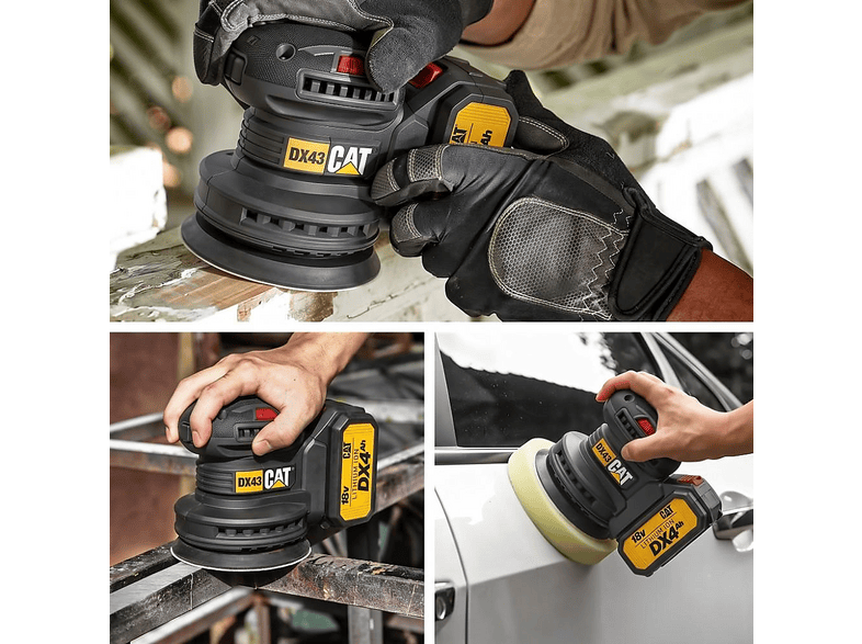 CAT DX43B 18 Volt 125 mm Kömürsüz Devir Ayarlı Profesyonel