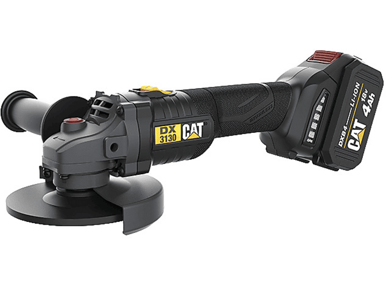 CAT DX3130 18 Volt 4.0 Ah 125 mm Tek Akülü Kömürsüz Profesyonel Avuç Taşlama Makinesi