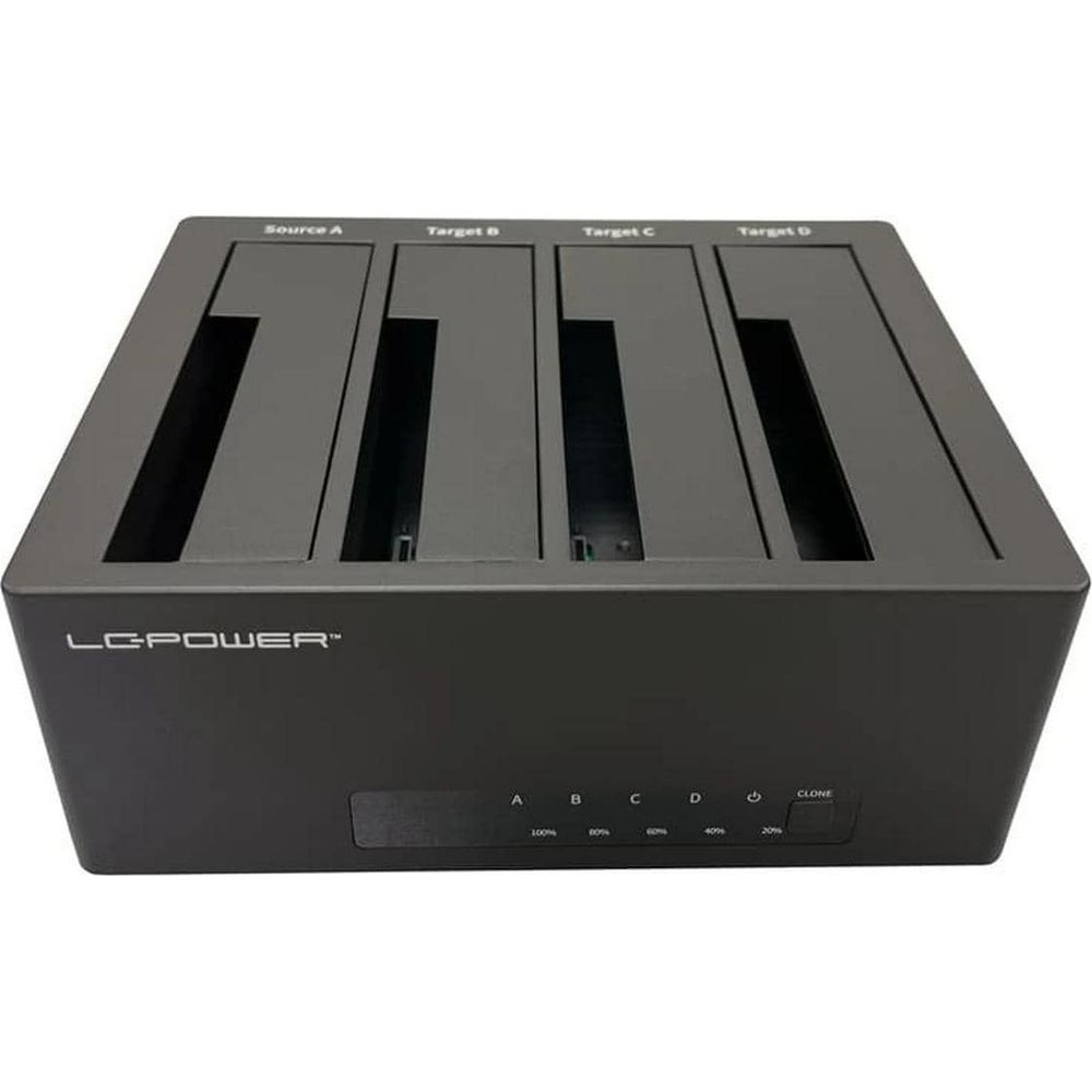 LC POWER LC-DOCK-U3-4B-V2 Dockingstation, Schwarz | MediaMarkt