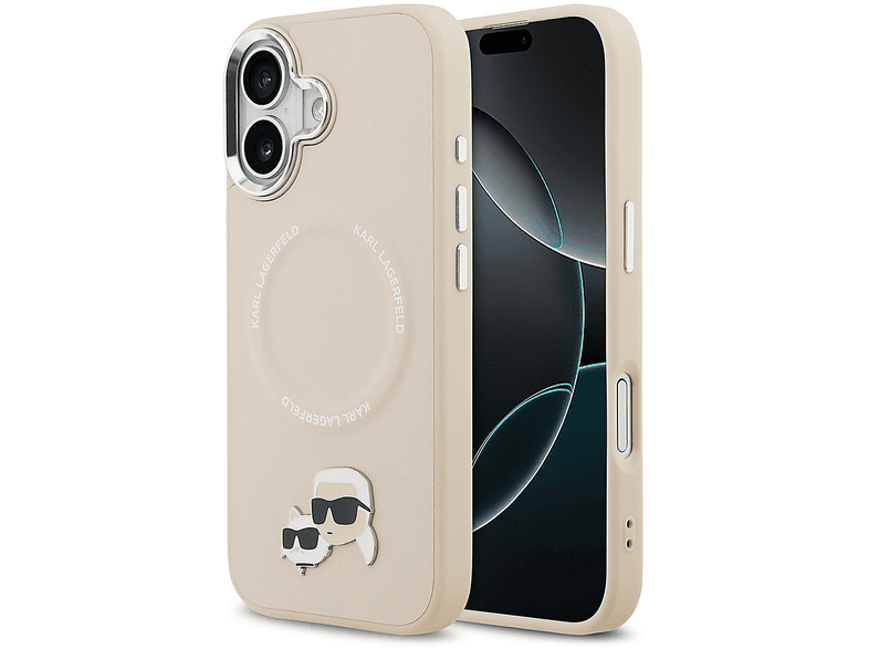 KARL LAGERFELD iPhone 17 Uyumlu Orijinal Lisanslı M-Safe Şarj Özellikli Metal Kamera ve Buton Telefon Kılıfı Çok Renkli