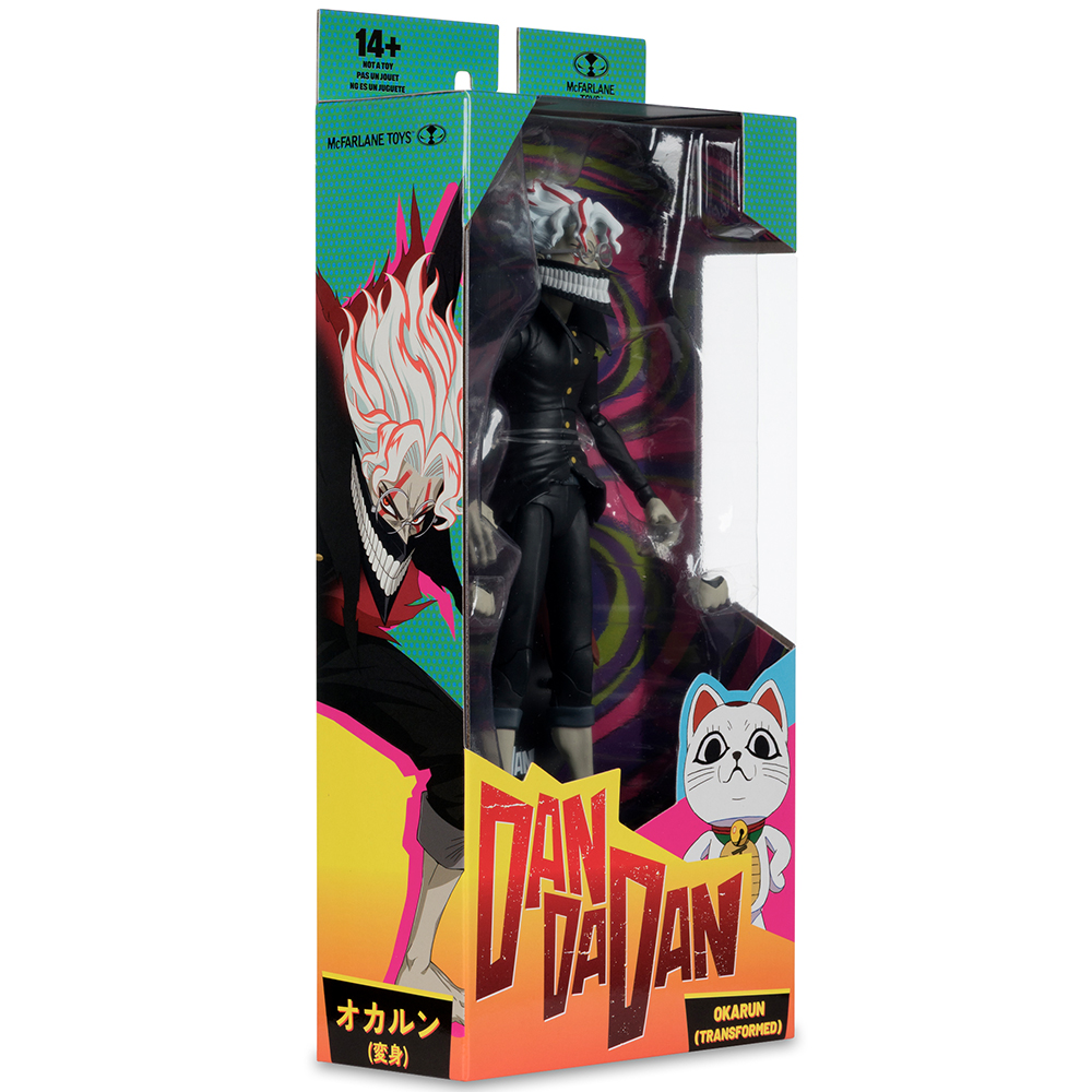 McFarlane Toys Actionfigur von Okarun in bunter, illustrierter Dan Da Dan Verpackung.