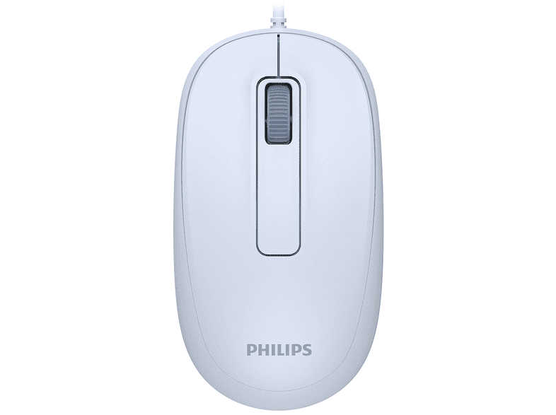 PHILIPS SPK7238J USB 1200 DPI Optik Hafif Ergonomik Günlük Kullanım Kablolu mouse Mouse Açık Mavi