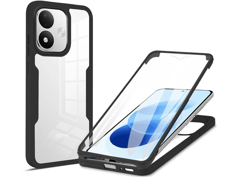 WIGENTO 360 Grad Design mit Folie TPU / Acryl, Bumper, Xiaomi, Redmi ...