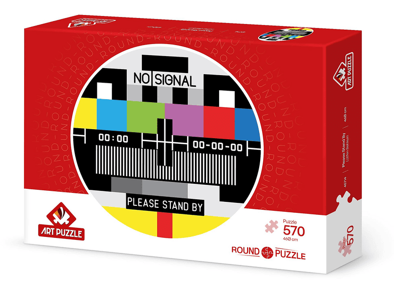 ART PUZZLE Lütfen Bekleyin 570 Parça Round Puzzle