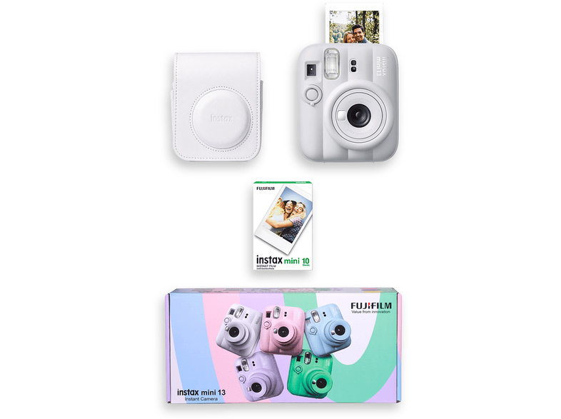 FUJIFILM Instax Mini 13 Çanta 10'lu Film Special Box Fotoğraf Makinesi Beyaz