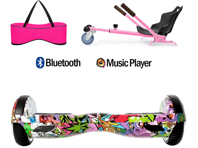 CITYMATE Elektrikli Kaykay Akıllı Denge 6.5 inç + HoverKart + Çanta Extrem Paket D04 Hoverboard