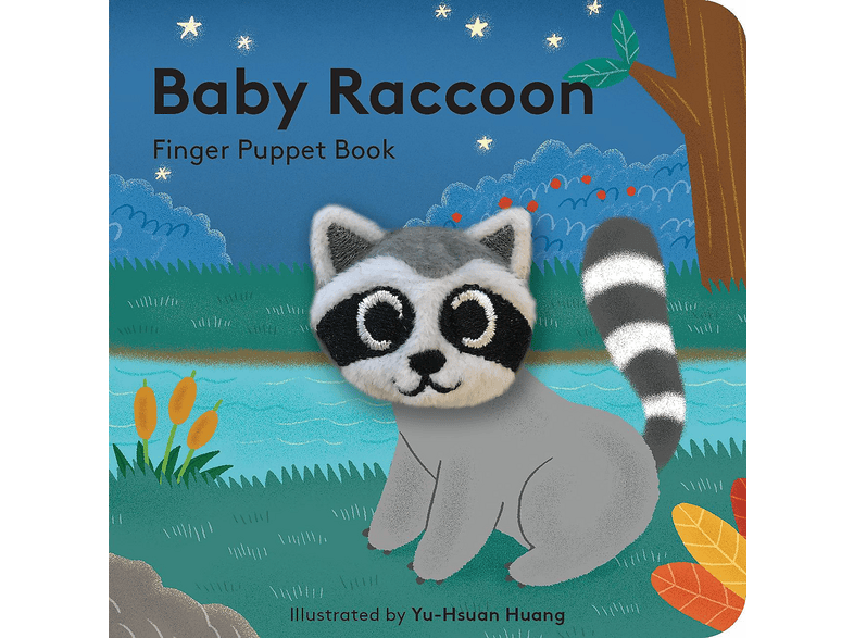 Baby Raccoon Finger Puppet Book | SATURN