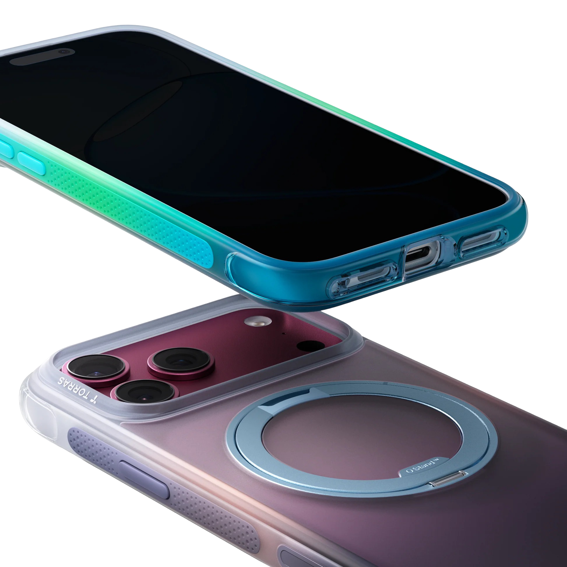 Etui ochronne TORRAS Ostand O3 Air Gradient MagSafe Fioletowy | sprawdź ...