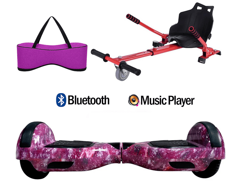 CITYMATE Elektrikli Kaykay Akıllı Denge 6.5 inç + HoverKart + Çanta Extrem Paket D13 Hoverboard