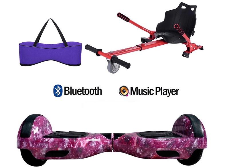 CITYMATE Elektrikli Kaykay Akıllı Denge 6.5 inç + HoverKart + Çanta Extrem Paket D13 Hoverboard
