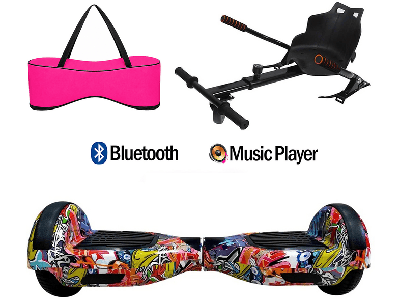 CITYMATE Elektrikli Kaykay Akıllı Denge 6.5 inç + HoverKart + Çanta Extrem Paket D11 Hoverboard