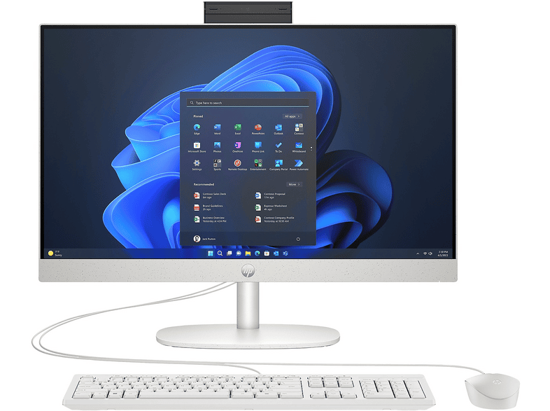 HP ProOne 245 G10 D36C3ET002 AMD Ryzen 3 7320U 8 GB 512 GB 23,8 inç Windows 11 Pro All In One Bilgisayar Beyaz
