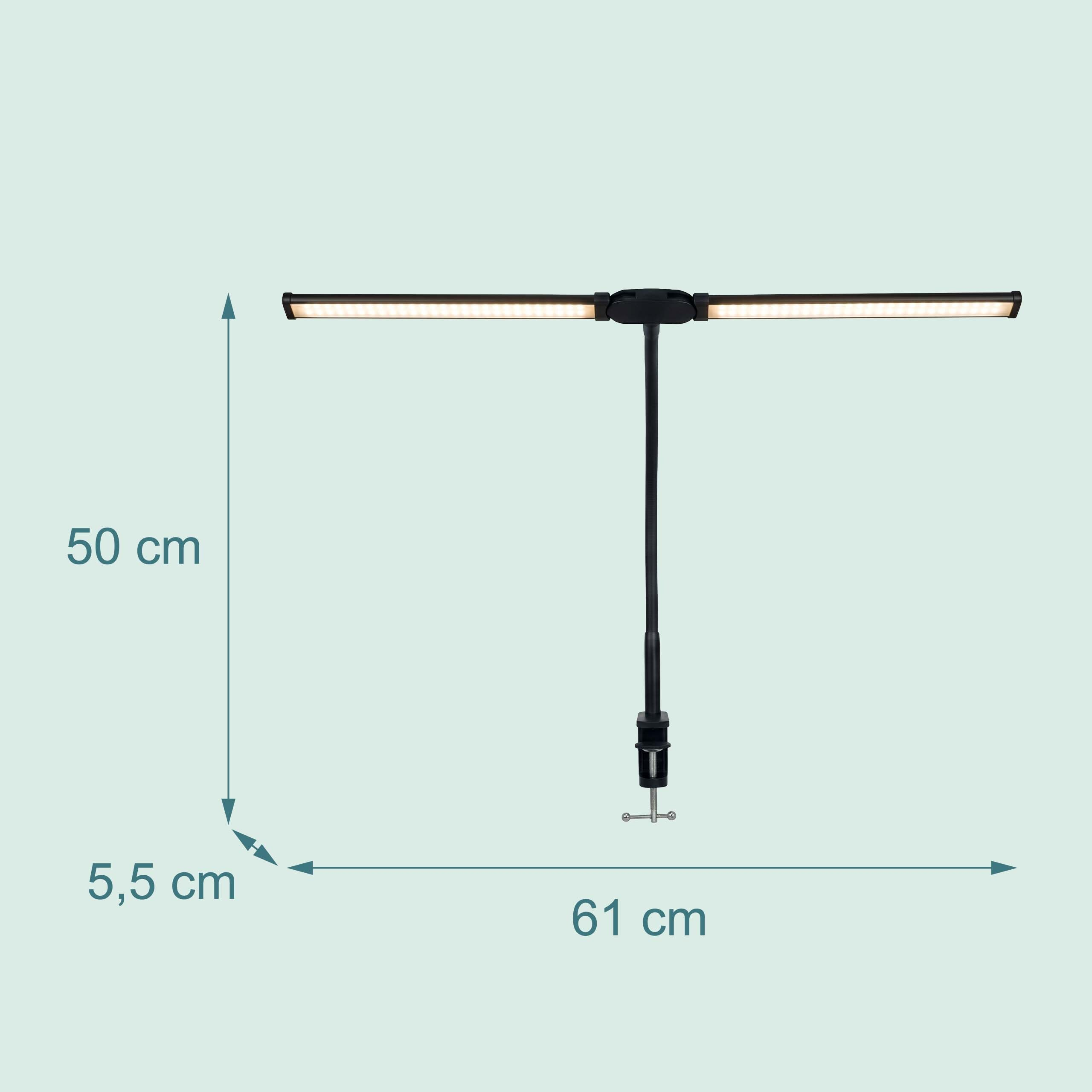 RELAXDAYS Klemmlicht LED Schreibtischlampe