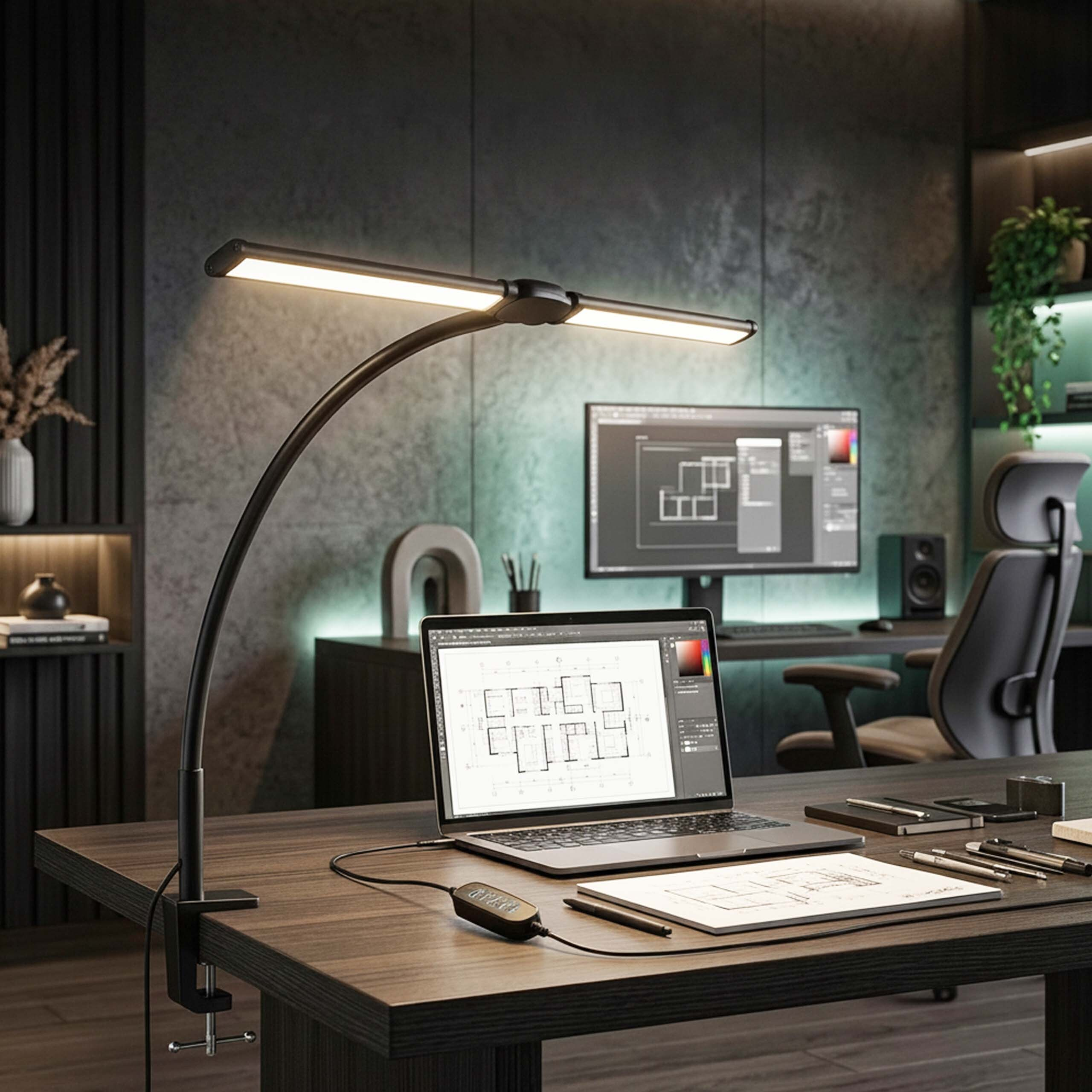 RELAXDAYS Klemmlicht LED Schreibtischlampe